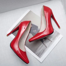 Women's Plus Size 12CM High Heels Pointed Dress Office Party Shoes comfy party