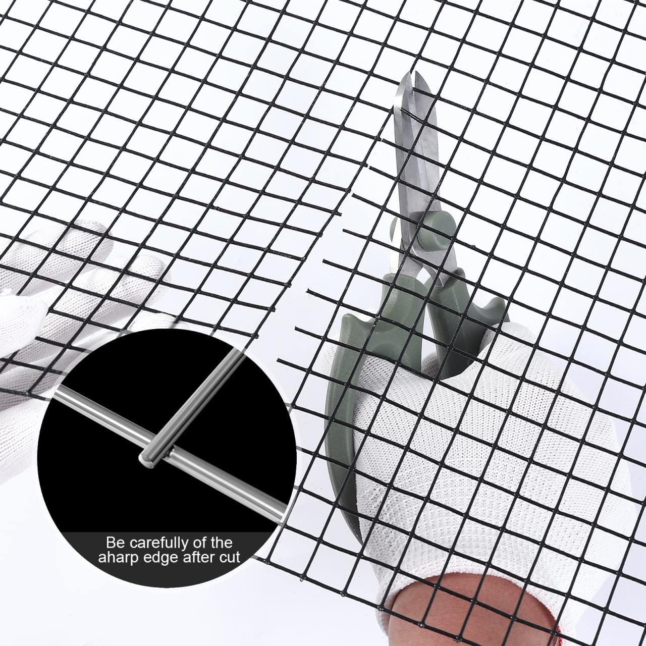 48 Inch×100 Ft Black Vinyl Coated Hardware Cloth, 19 Gauge 1/2 Inch