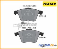 Bremsbelagsatz, Scheibenbremse Q+ Textar 2376302 FüR Audi A6