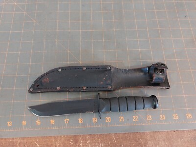 KA-BAR Olean NY USA 1211 Full Size Serrated / Plain Edge | eBay