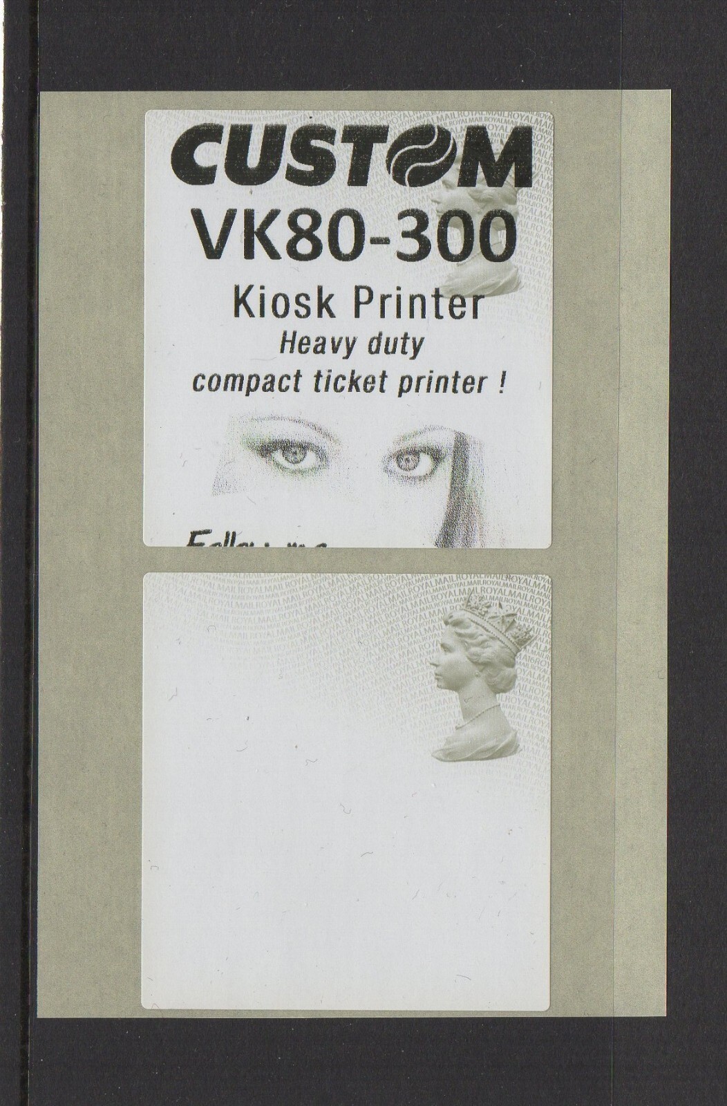 MACHIN LABEL Ma16 CUSTOM TEST STRIP TYPE 1 BOLD LETTERING WITH EYES NCR ...