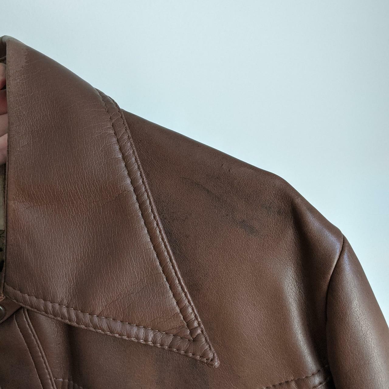 Kmart Vintage Brown Faux Leather Chore Jacket - Gem