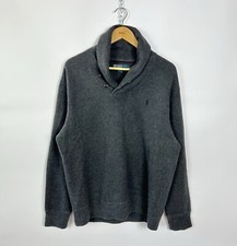 Vintage 90  s Polo Ralph Lauren Long Sleeve Sweater Jumper Men  s Size Large Grey