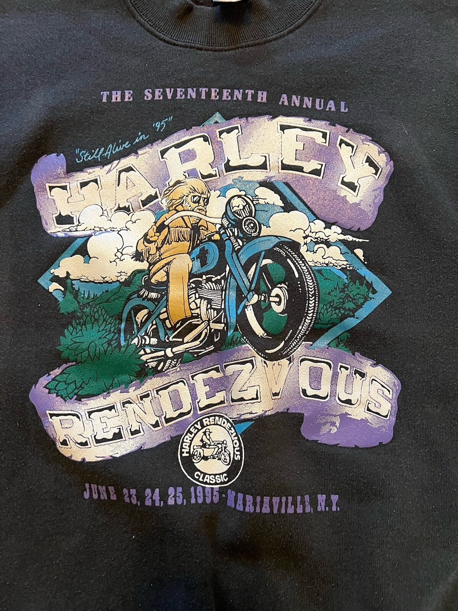 1995 Harley Davidson Rendezvous Motorcycle- Crewneck Sweatshirt