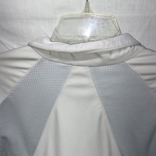 Adidas Athletic Mens Golf Jacket Size Medium Gray Zip Front Long Sleeve Running - Picture 9 of 12