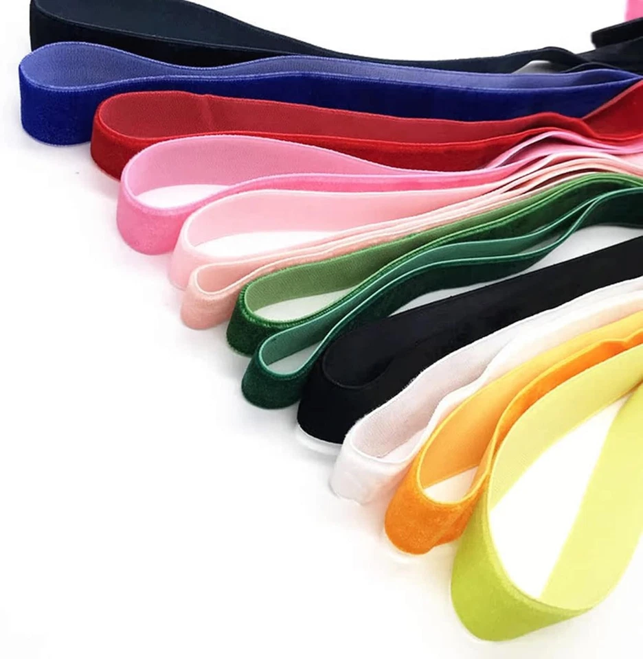 10 Yards Velvet Ribbon Spool, Wine, 5/8" - Image 3 of 4