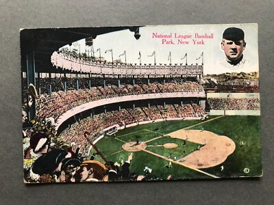 Vintage Postkarte National League Baseball Park New York John McGraw