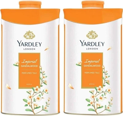 2 x 100gm Yardley London Perfumed Talcum Powder Sandalwood