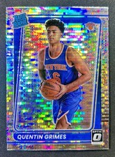 2021-22 Donruss Optic #166 Quentin Grimes Silver Pulsar Prizm Rated Rookie RC