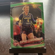 SOPHIE CUNNINGHAM 2025 Panini Prizm WNBA #63 Green Prizm Indiana Fever