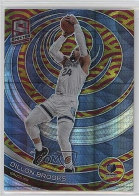 2022-23 Panini Spectra Asia Red & Yellow Prizm 57/75 Dillon Brooks #122 1dg6