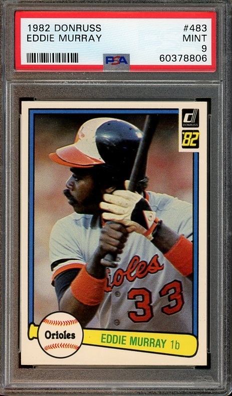 1982 Donruss #483 Eddie Murray MINT PSA 9 Baltimore Orioles 8806