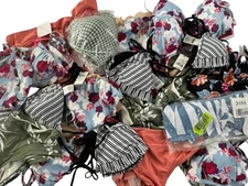 Resale Lot Of 26 NWT Women XS Medium Large Swim Bikini Separates  #BOX9E