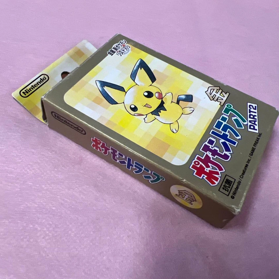 Pokemon Playing Cards Poker Pichu Deck Gold Part2 Japanese 2000 Nintendo Japan - Image 4 of 4