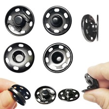 50 Sets 19MM Sew-on Snap Buttons Sewing Snaps, Press Studs, Metal Fasteners ...