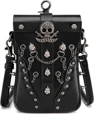 Cute Gothic Steampunk Crossbody Bag Retro Small Shoulder Purse Phone Holder Rena