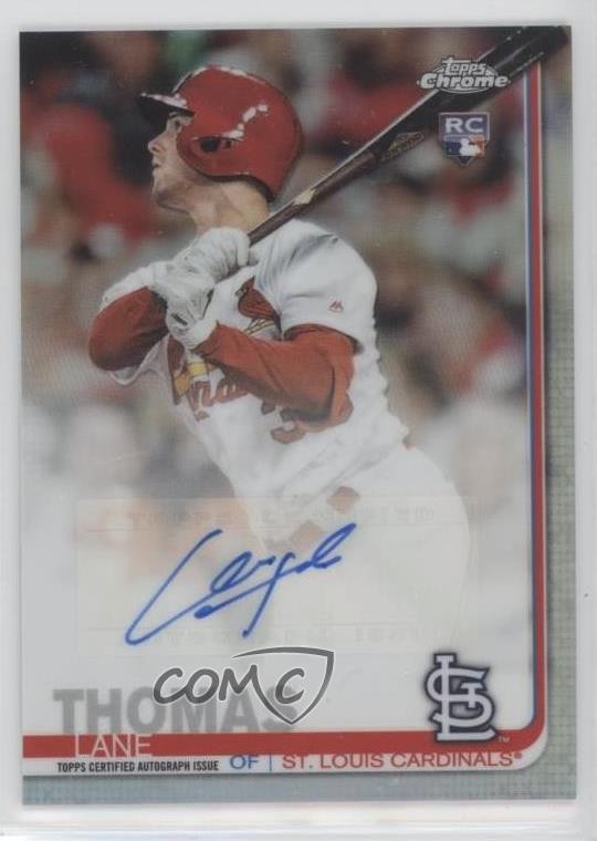 2019 Topps Chrome Update Target Lane Thomas #CUA-LT Rookie Auto RC 5w7