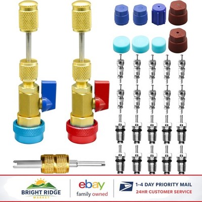 Quick Connector Valve Core Tool Set for Air Conditioning Systems and Repairs