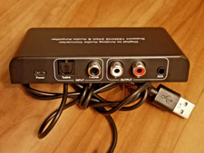 Optical to RCA Converter, Digital to Analog Audio Converter with Volume Control