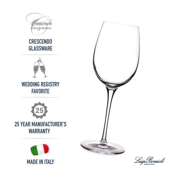 Juego de 4 copas de vino Luigi Bormioli Crescendo Burdeos - 20 OZ Foto 4 de 4