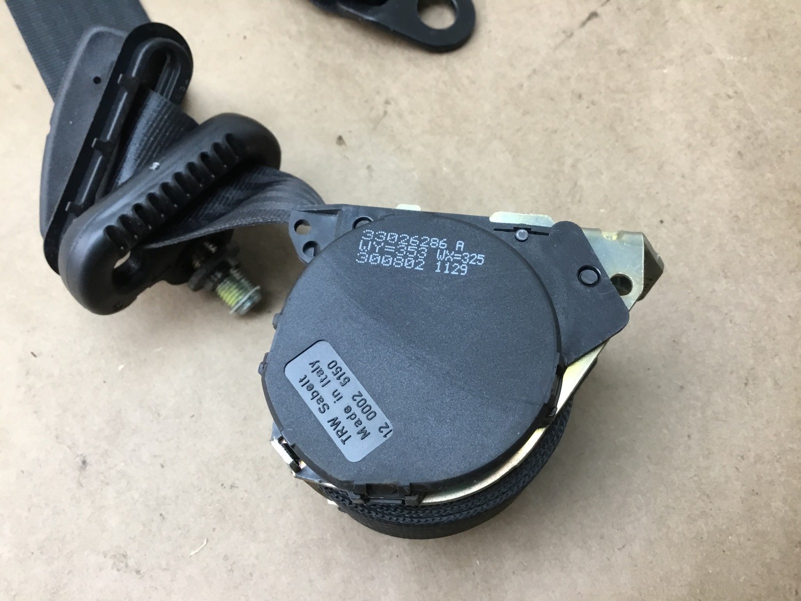 Maserati Coupe GT 2003 Rear Right Passenger Seat Belt Retractor 02-06 ;:Y