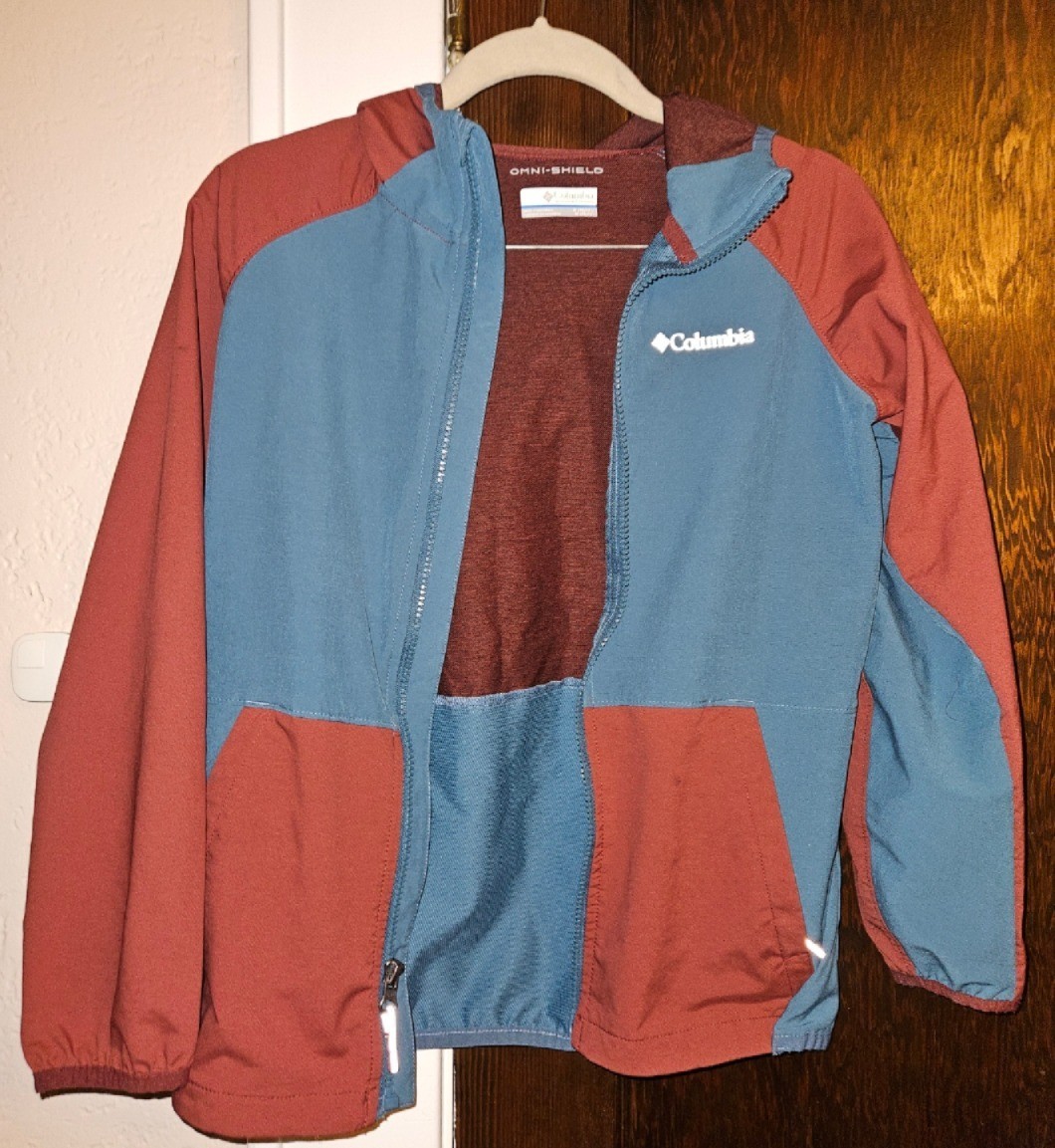 columbia omni shield boys size m (10/12) windbreaker