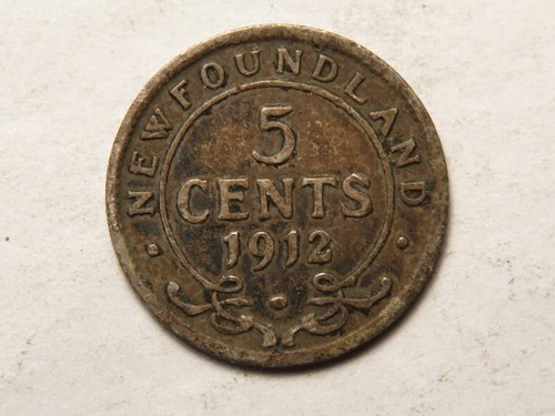 1912 Newfoundland 5 Cents, Fine