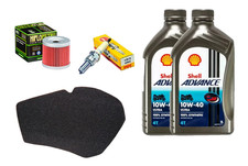 TAGLIANDO SUZUKI UH BURGMAN 150 2002/2006 SHELL 10W40 FILTRI ARIA OLIO CANDELA