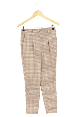 Esprit Pantalon en Tissu Femme Beige Carreaux Business (EU 38, INT M, W30) - Photo 1/4