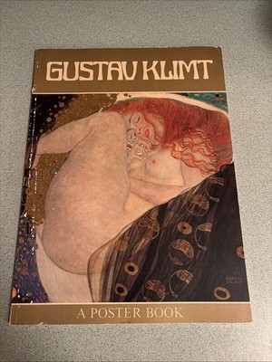 1976 GUSTAV KLIMT Poster Book Harmony Crown SC TPB Softcover 1st Ed 11  X 15 