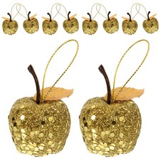  20 Pcs Baumschmuck Apfel ￼ Mini-weihnachtsbaum Christbaumkugeln Gold
