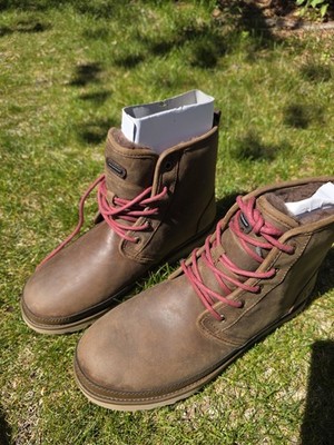UGG Harkley Grizzly Watetproof Leather Chukka Boots Shoes Size US 11 Mens New