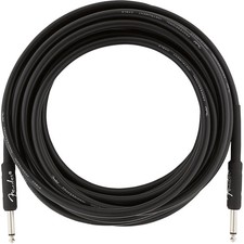 Fender Professional Series Straight to Straight Instrument Cable 18.6 ft. Black
