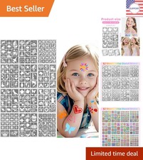 Creative 183PCS Tattoo Stencils Kit: Perfect for Parties  Quick Art Fun 