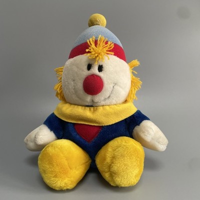 Vintage 1984 Dakin Baby Things Rüschen Clown Plüsch Aufzieh Musikpuppe
