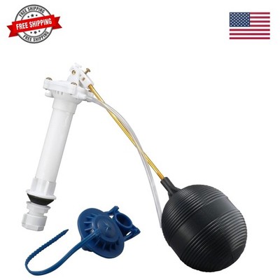 Complete Toilet Repair Kit Fill Valve, Flapper, Float Replacement for 8.5'' Tanks