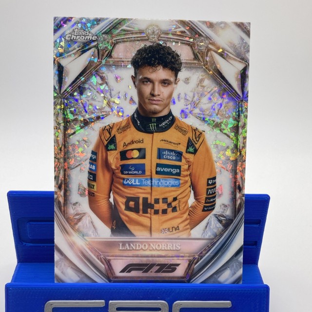Topps 2025 Chrome Formula 1 Lando Norris McLaren Diamond 75th #D75-5