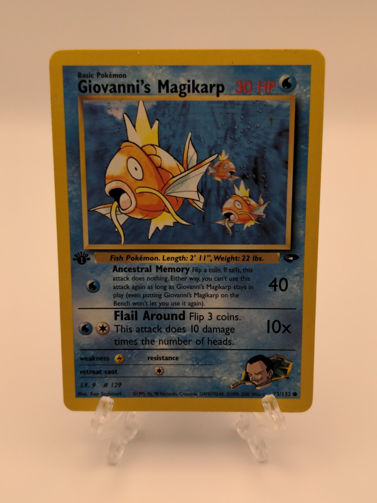 Pokemon 1st Edition Gym Challenge – Giovanni's Magikarp 73/132 – Common – NM