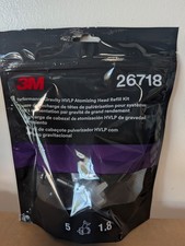 3m 26718 Performance Gravity Hvlp Atomizing Head Refill Kit Clear 1.8 5 Pack