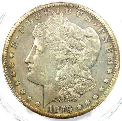 #ad #ad 1879 CC Morgan Silver Dollar $1 Carson City Coin Certified PCGS AU Details $2275.00