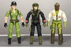 Lot of 3 Vintage GI Joe Action Figures - Lady Jaye, Night Force Crazy, Alpine
