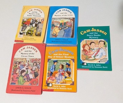  Cam Jansen Lot Of 5 Children Mystery  By David Adler Pre-Owned
