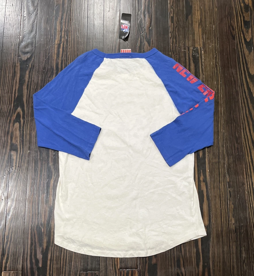 Camisa de Comida Chatarra NFL New England Patriots Manga 3/4 Hombre Grande Blanca NUEVA Foto 4 de 4