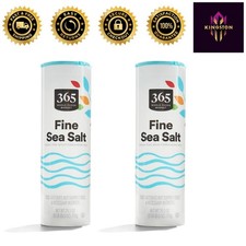 Whole Foods Market Fine Sea Salt, 26.5 oz Jar Pack of 2  Kosher Certified
