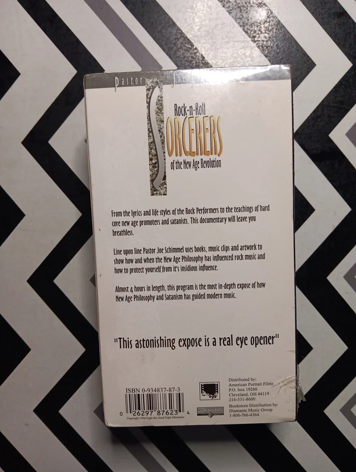ROCK N ROLL SORCERERS Joe Schimmel SEALED VHS 2-Tape SET Xian Satanic Panic RARE - Image 3 of 4