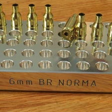 6mm BR Norma - Precision Loading Block - 1" Billet Aluminum (25) (50) (100)