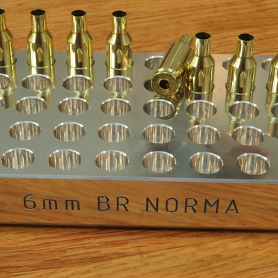 6mm BR Norma - Precision Loading Block - 1'' Billet Aluminum (25) (50) (100)