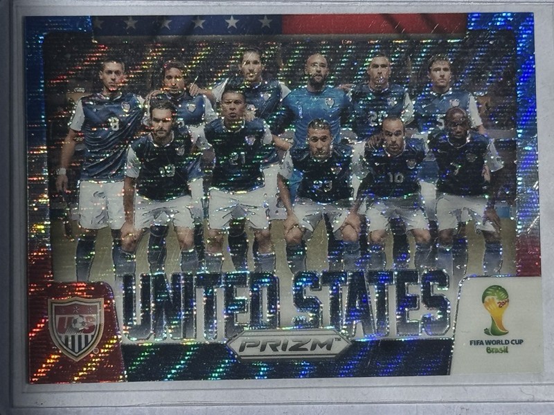2014 Prizm World Cup United States Team Photos Red Blue Wave