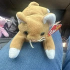 Ty Beanie Babies Nip Cat Tan Brown White Paws Plush 1993 Vintage Ages 3+