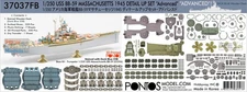 PONF37037FB 1:350 Pontos Model Advanced Detail Set - USS Massachusetts BB-59